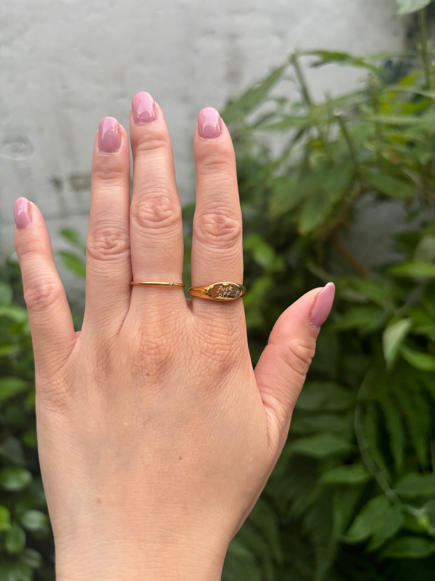 F*CK OFF ring
