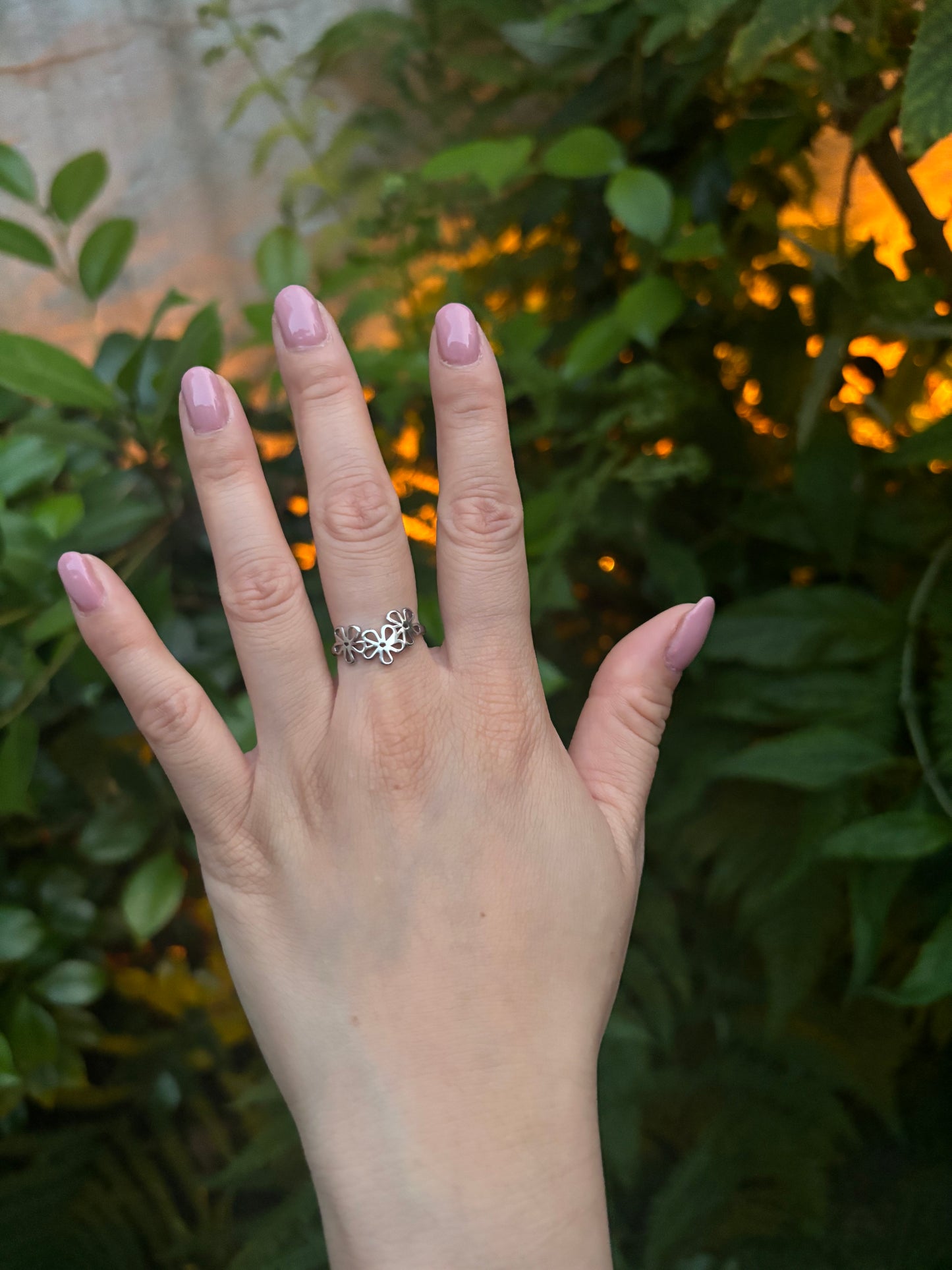 TRIPLE FLOWER ring (adjustable)