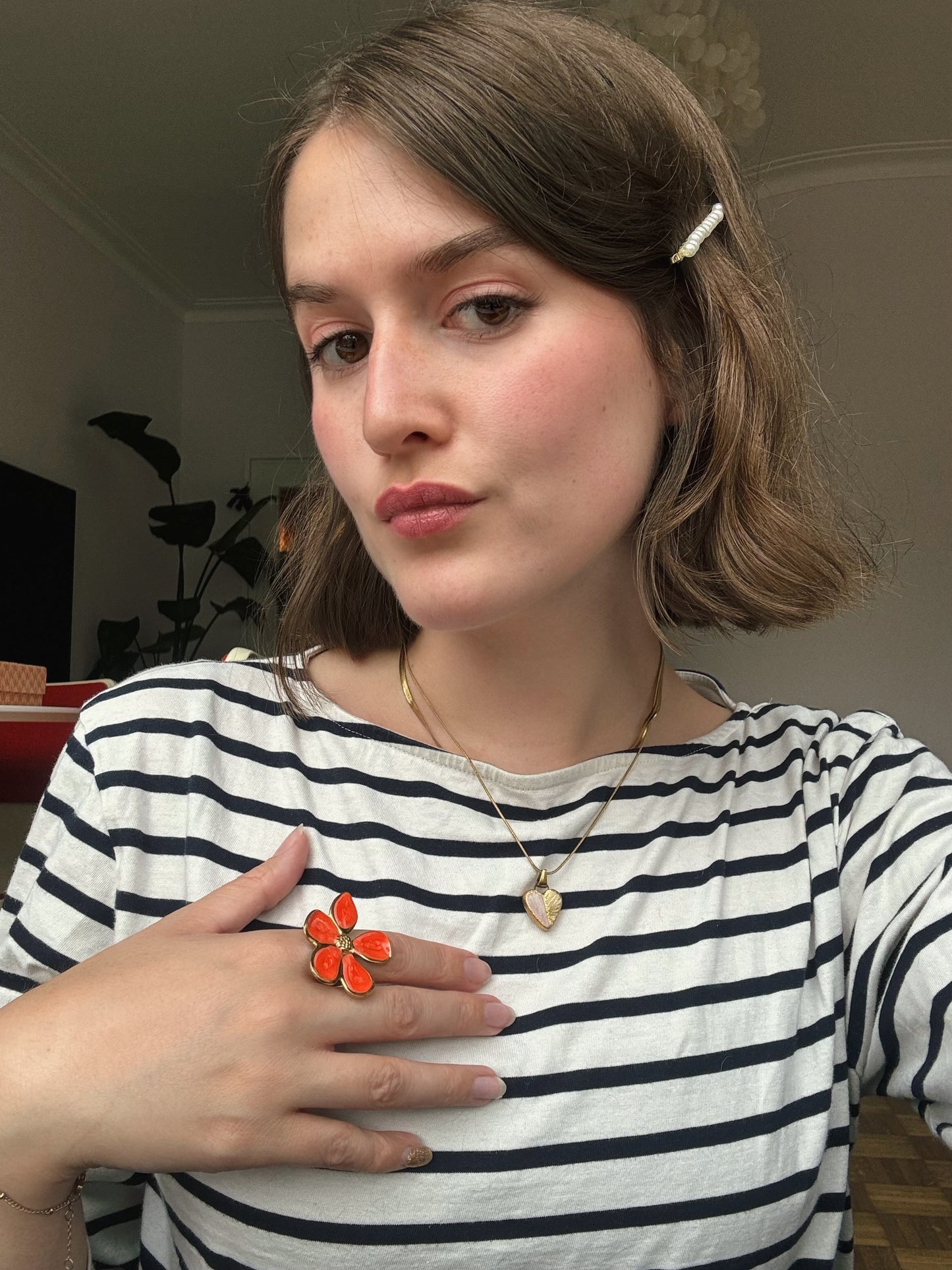 LOU flower ring (adjustable)