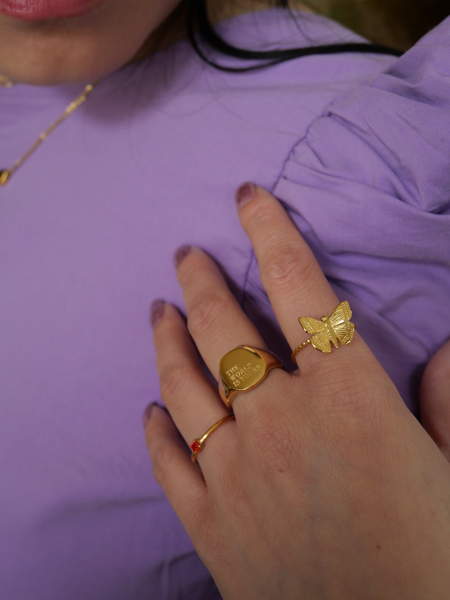 THE WORLD IS YOURS ring