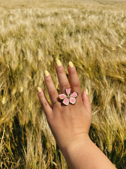 LOU flower ring (adjustable)
