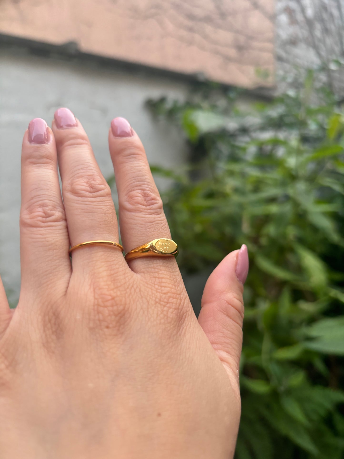 F*CK OFF ring