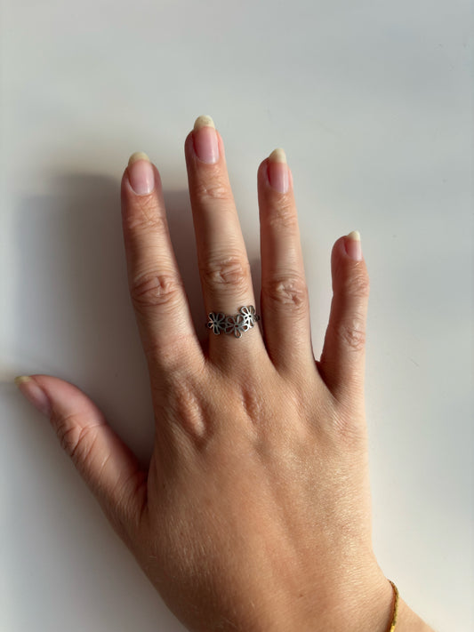 TRIPLE FLOWER ring (adjustable)
