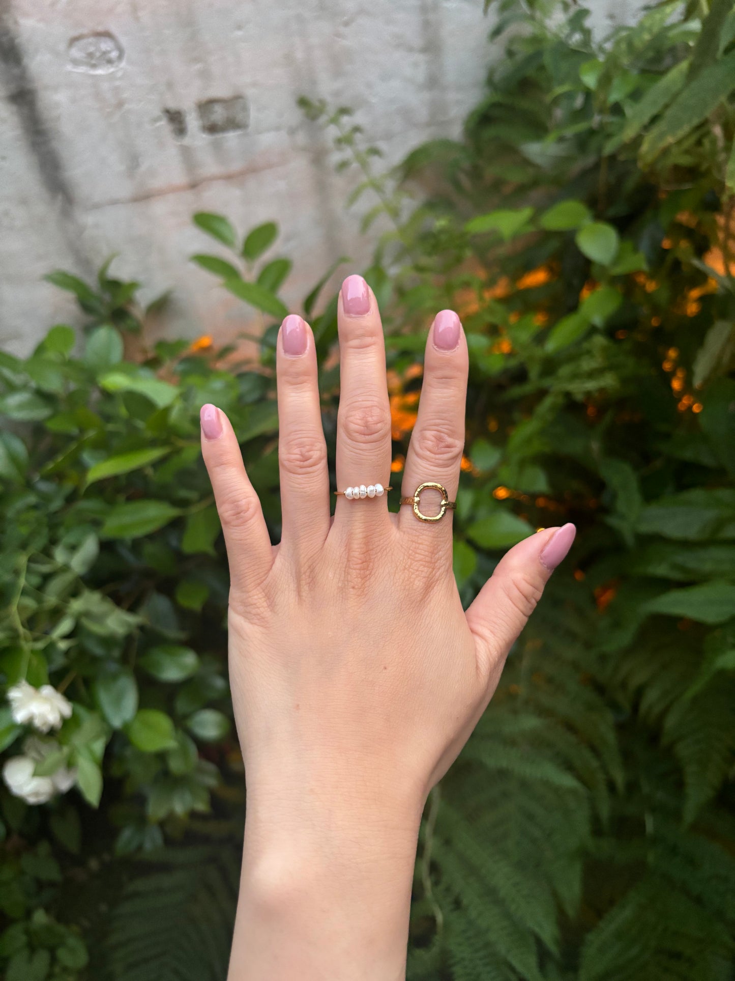 Freshwater pearl LIZ ring