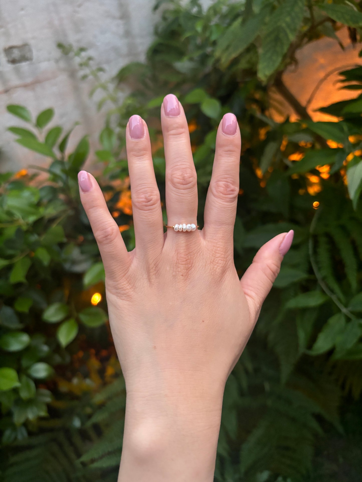 Freshwater pearl LIZ ring