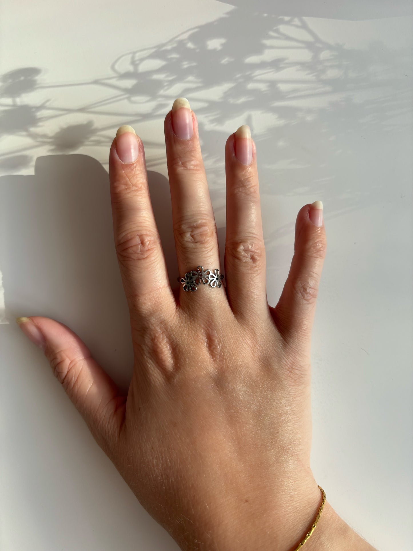 TRIPLE FLOWER ring (adjustable)