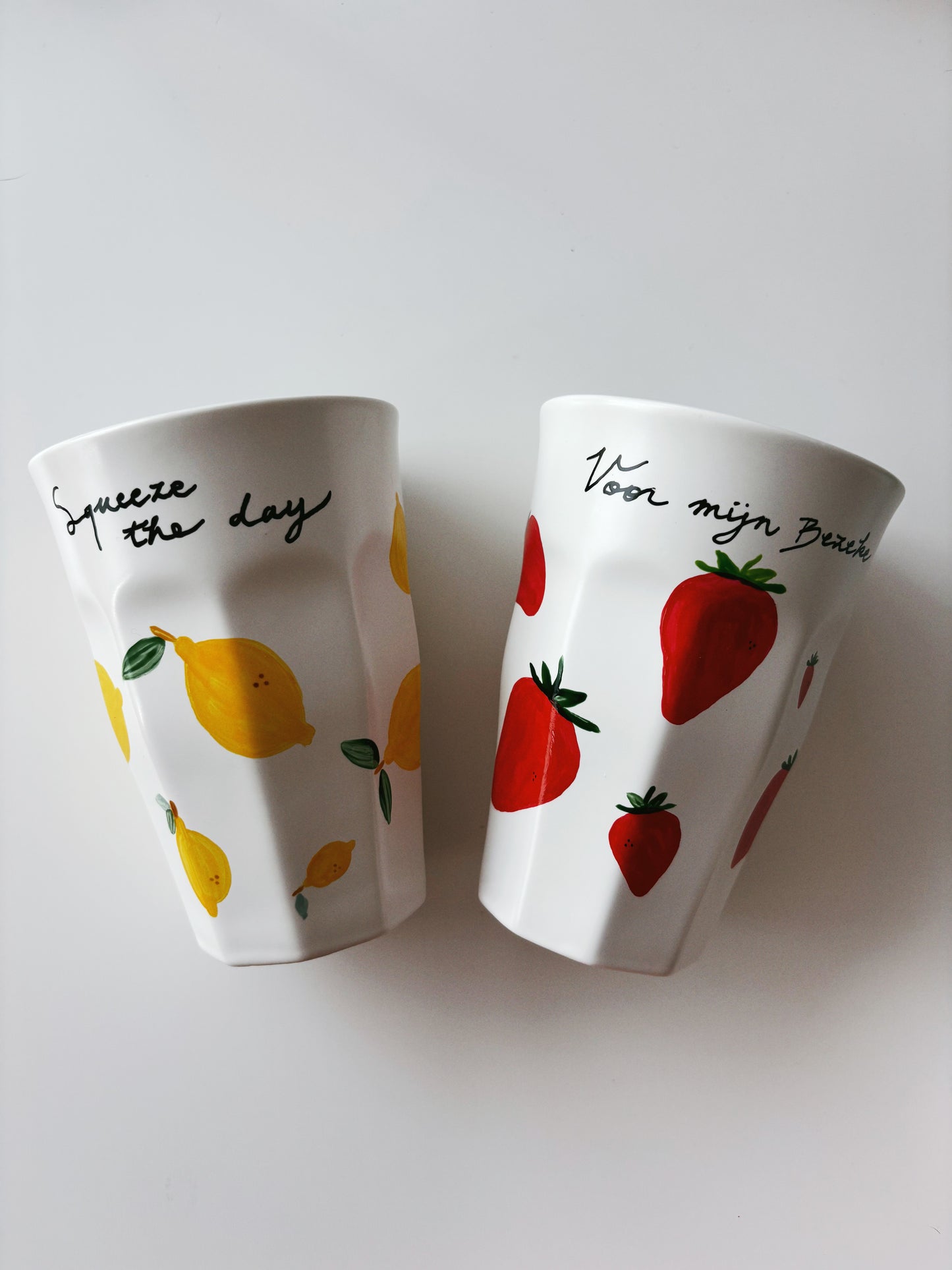 Porcelain FRUITY latte mug