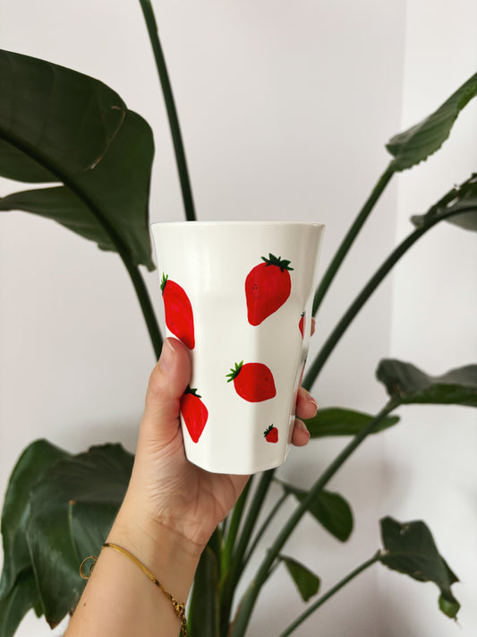 Porcelain FRUITY latte mug
