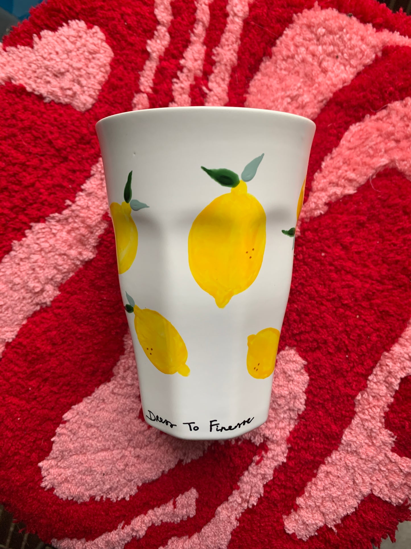 Porcelain FRUITY latte mug