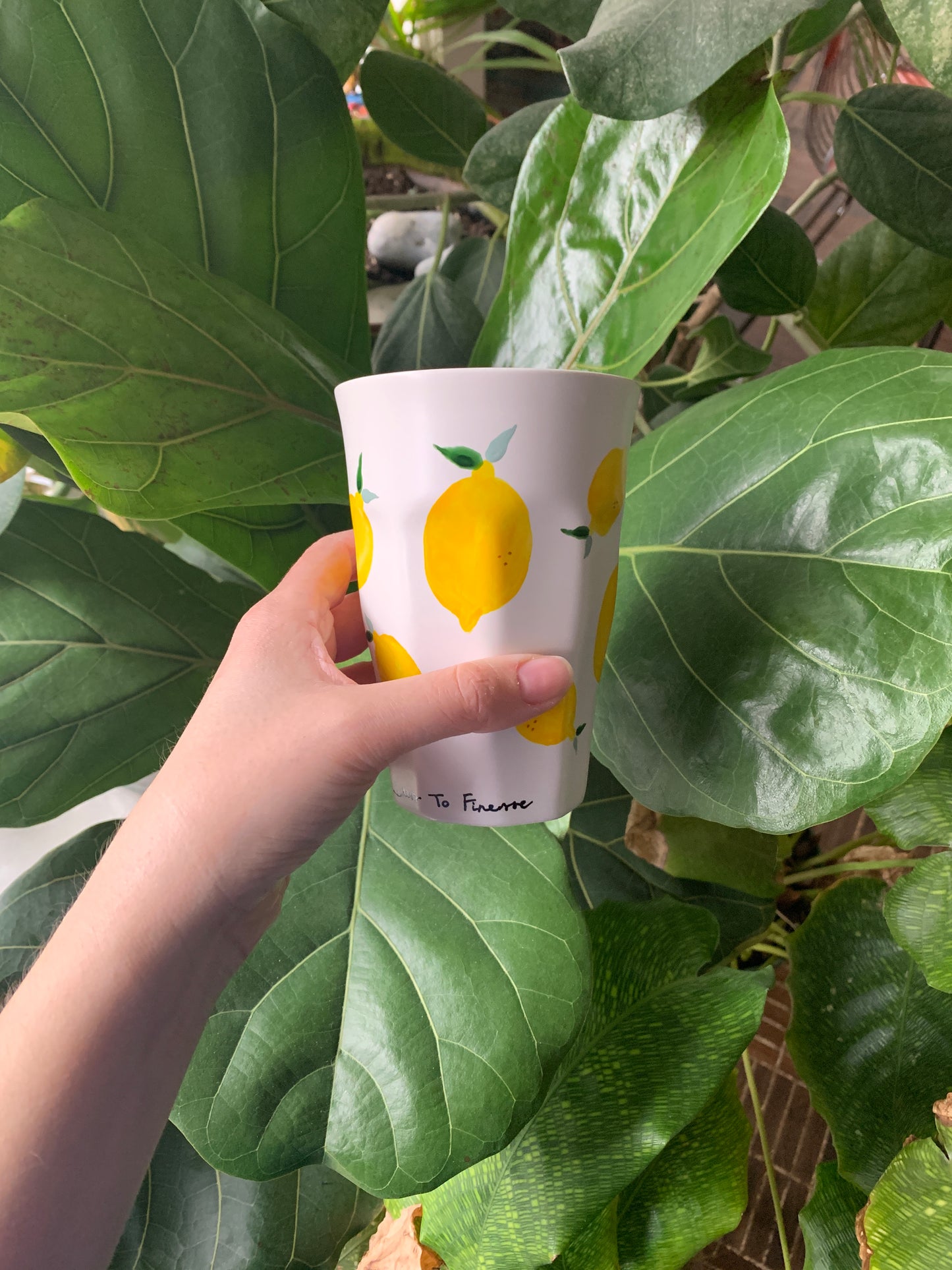 Porcelain FRUITY latte mug