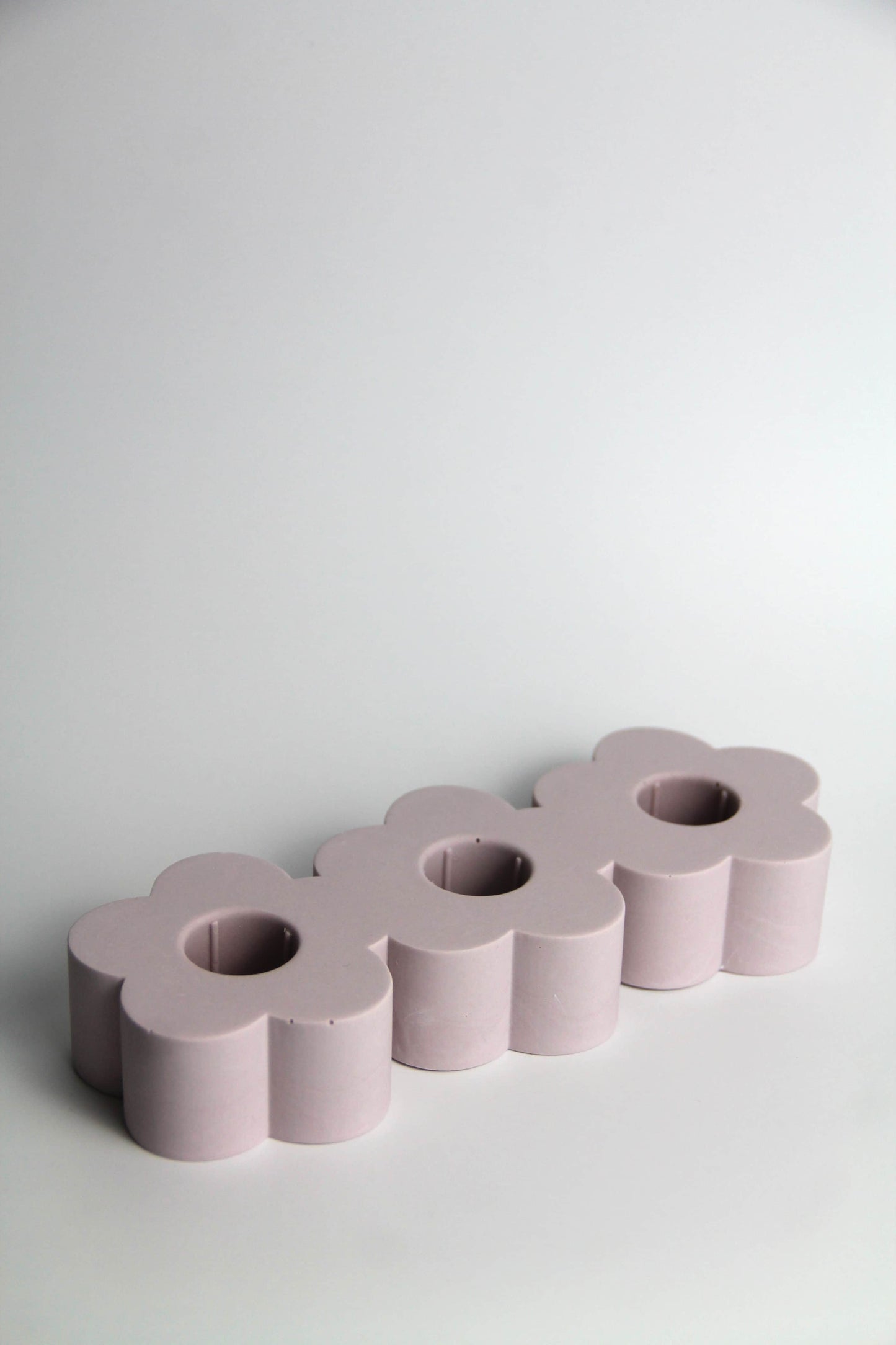 Triple flower candle holder - Custom made