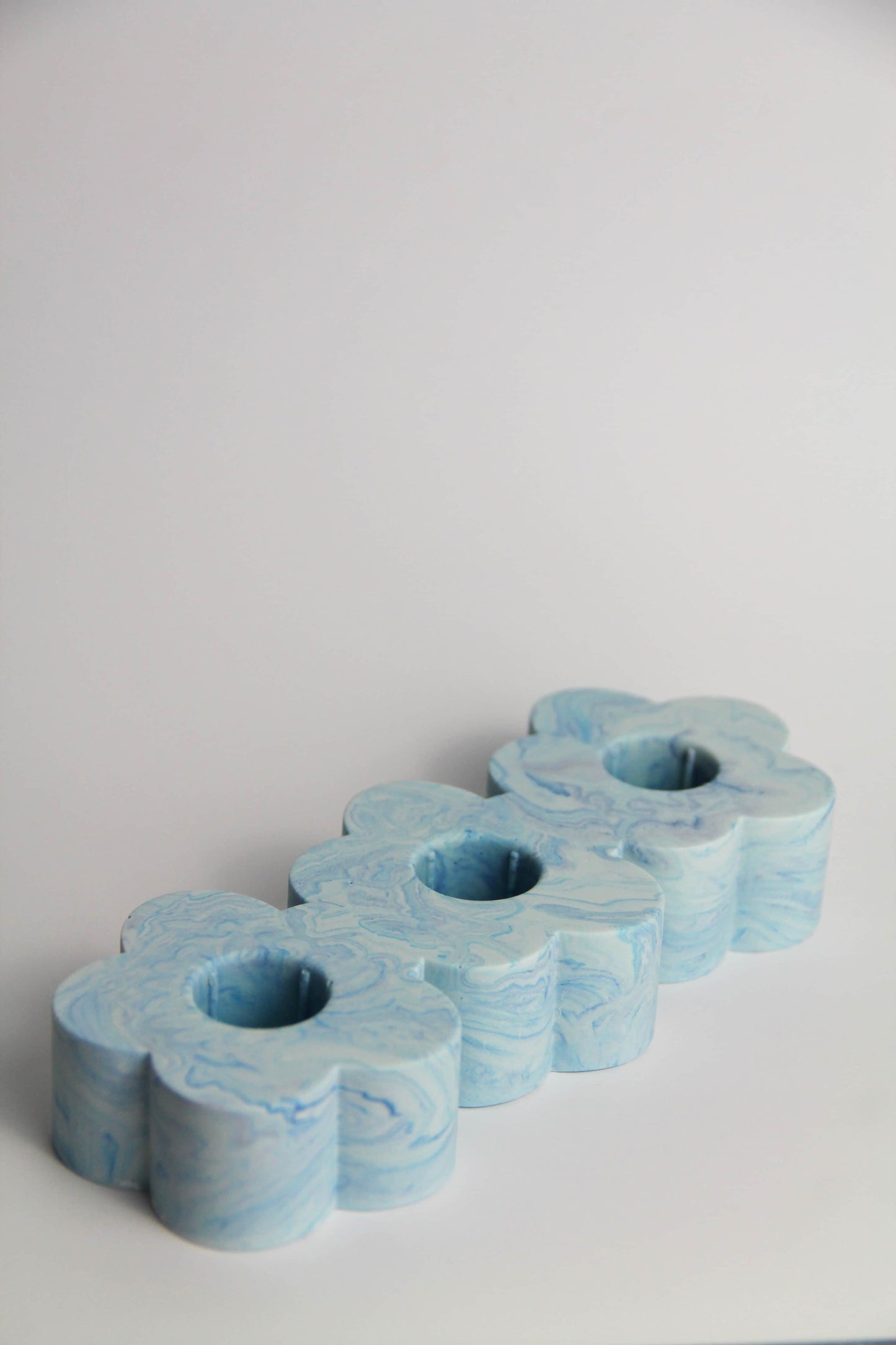Triple flower candle holder - Custom made