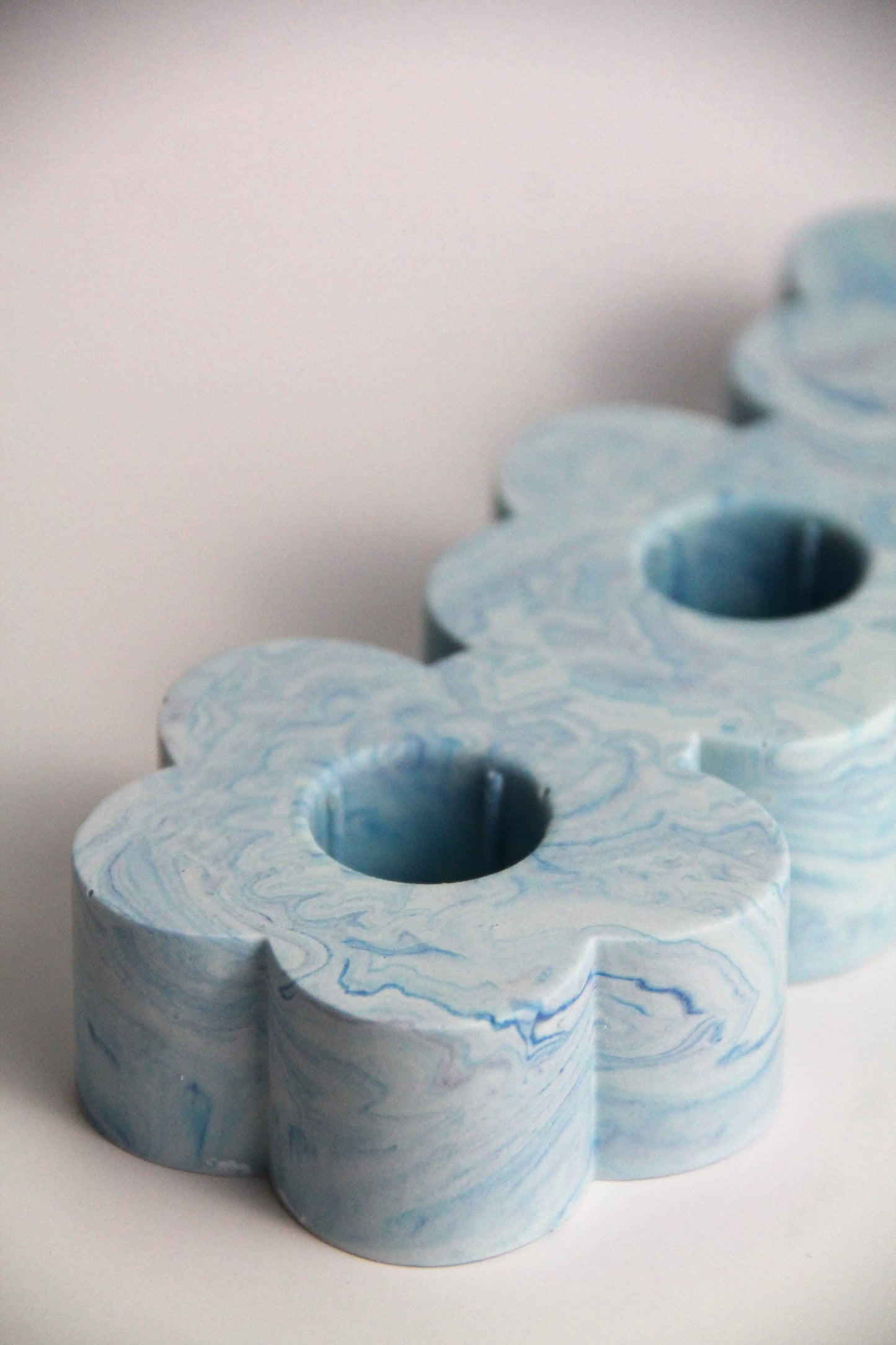 Triple flower candle holder - Custom made