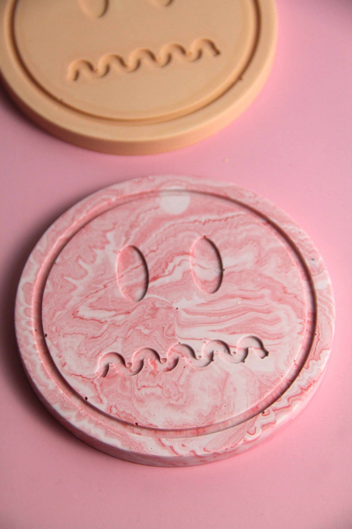 Smiley coaster - Custom made