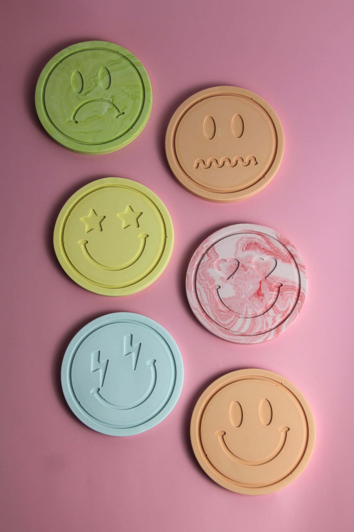 Smiley coaster - Custom made