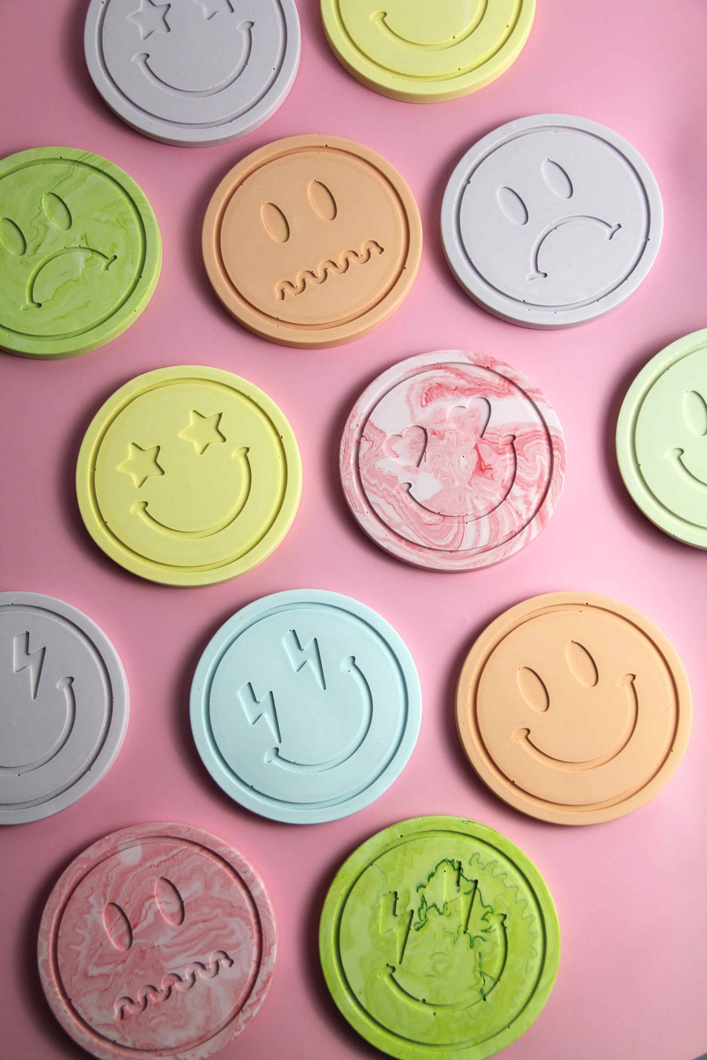 Smiley coaster - Custom made