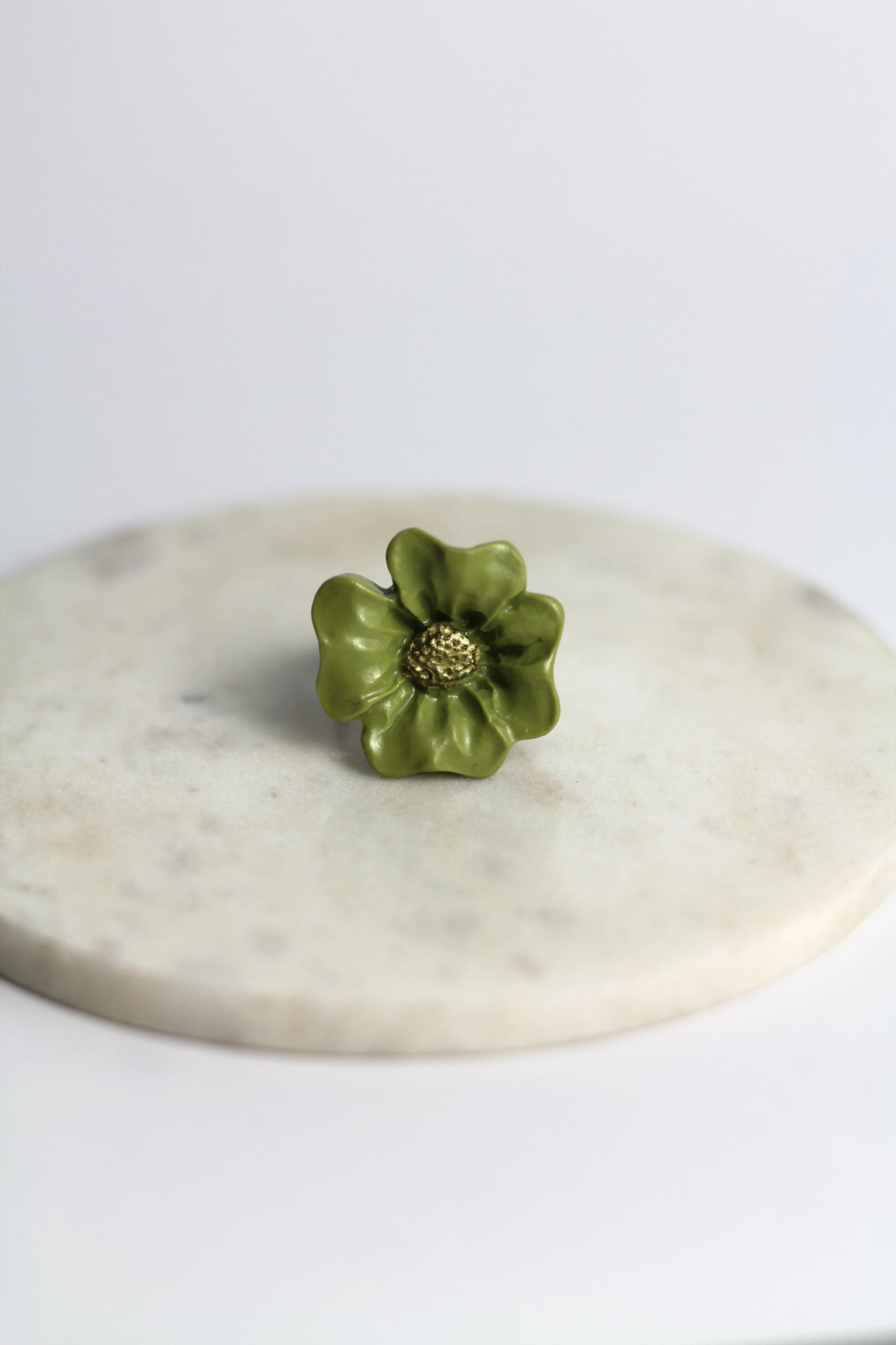 Flower Power ring (adjustable) - Fireweed
