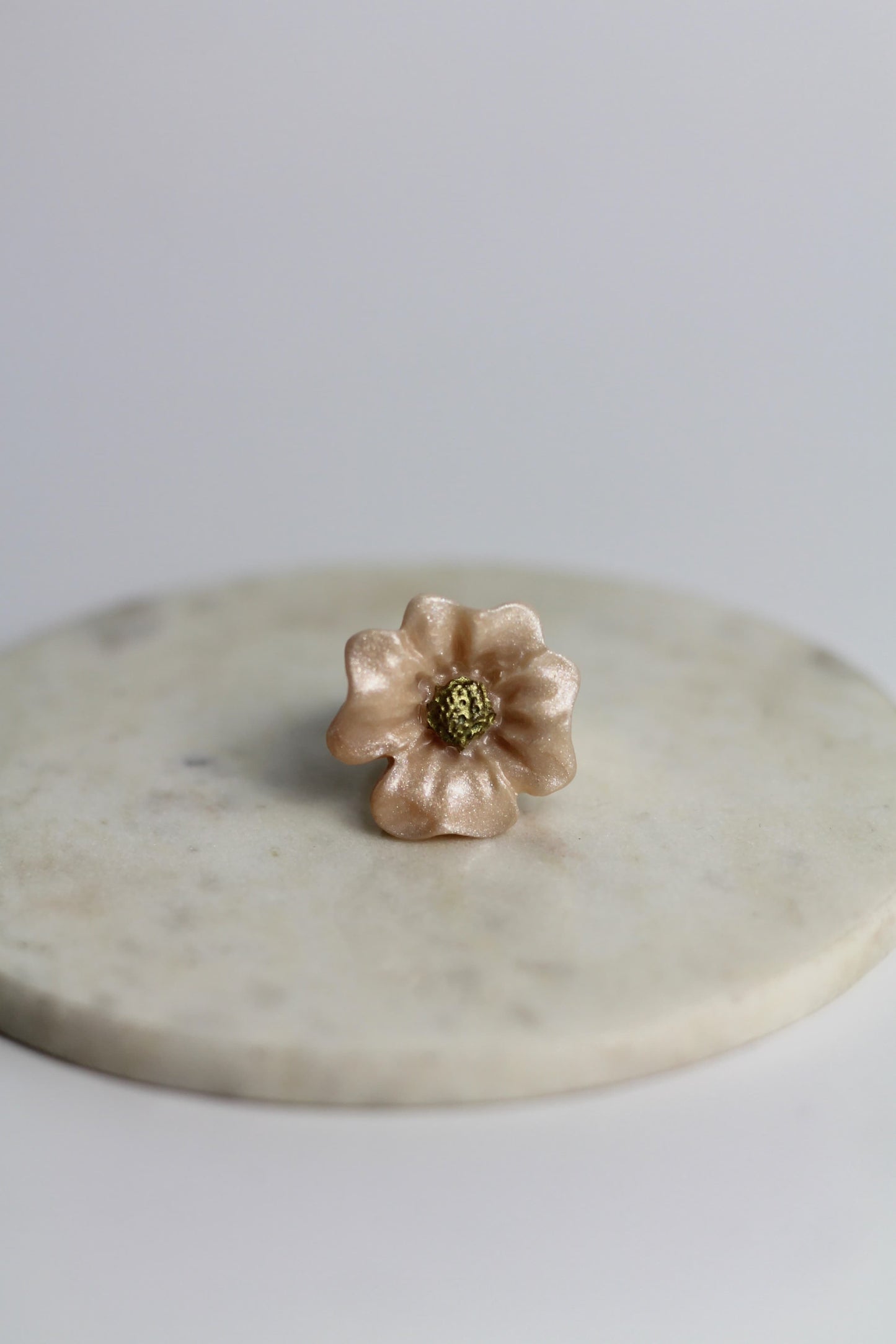 Flower Power ring (adjustable) - Fireweed