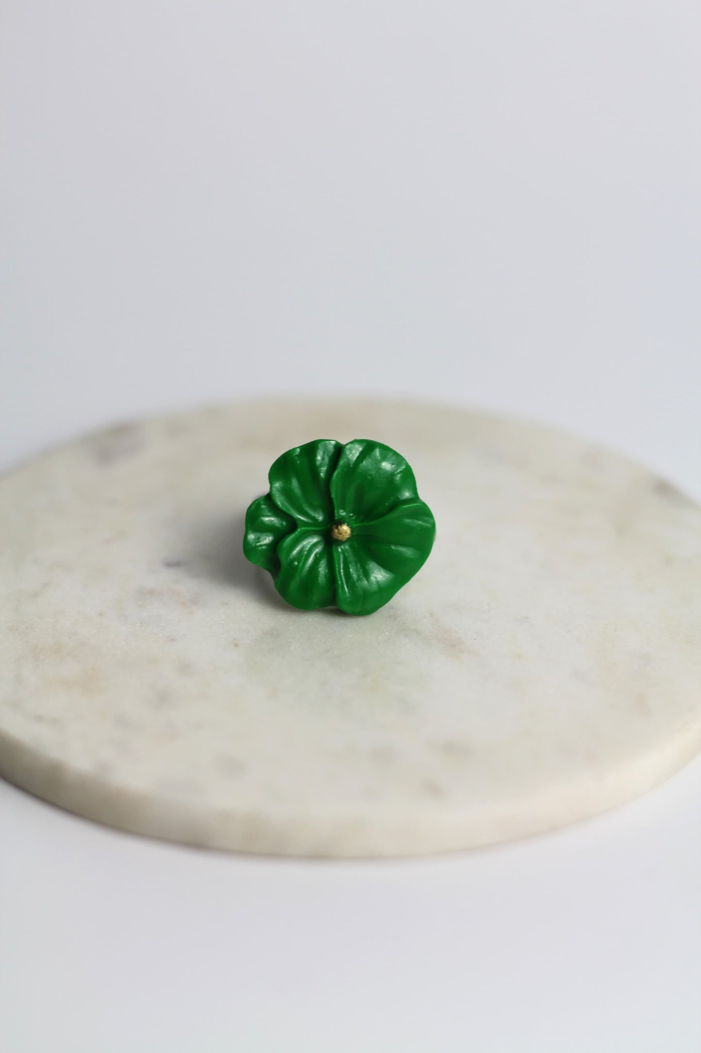 Flower Power ring (adjustable) - Poppy
