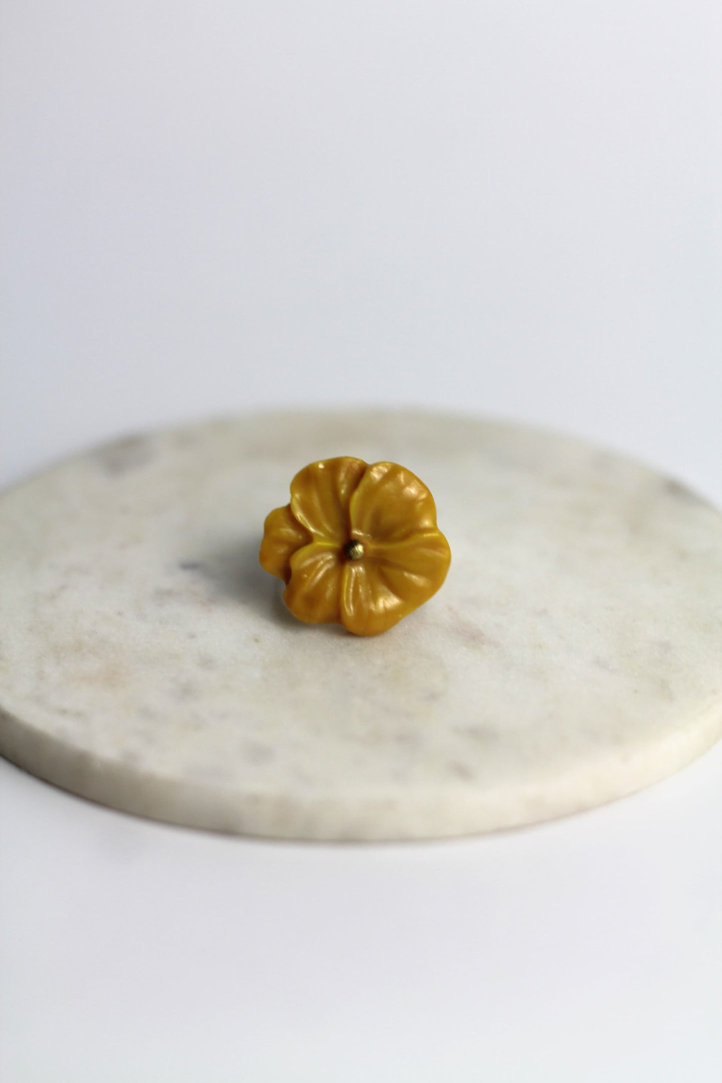 Flower Power ring (adjustable) - Poppy