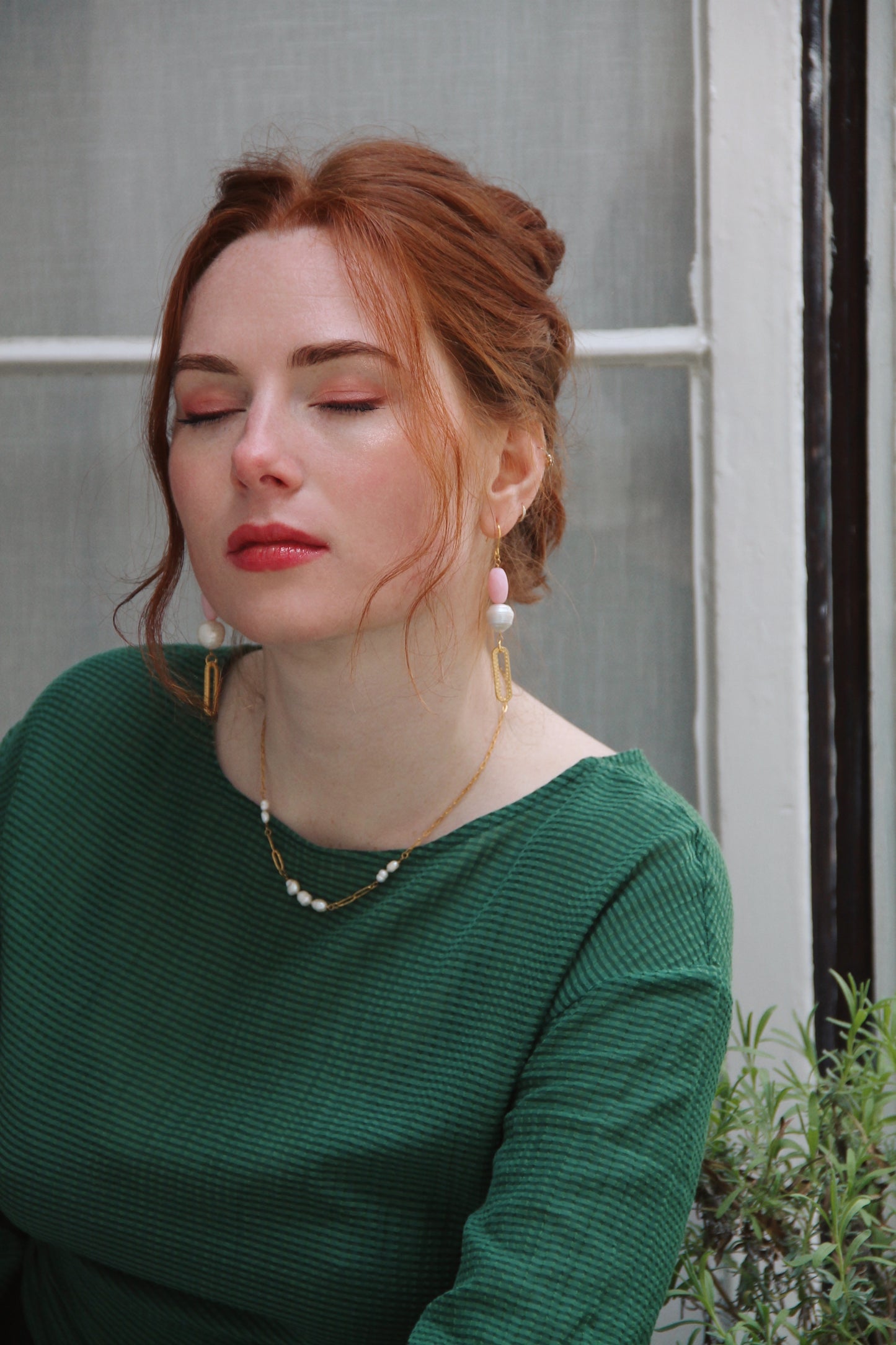 Freshwater pearl PHAEDRA earrings