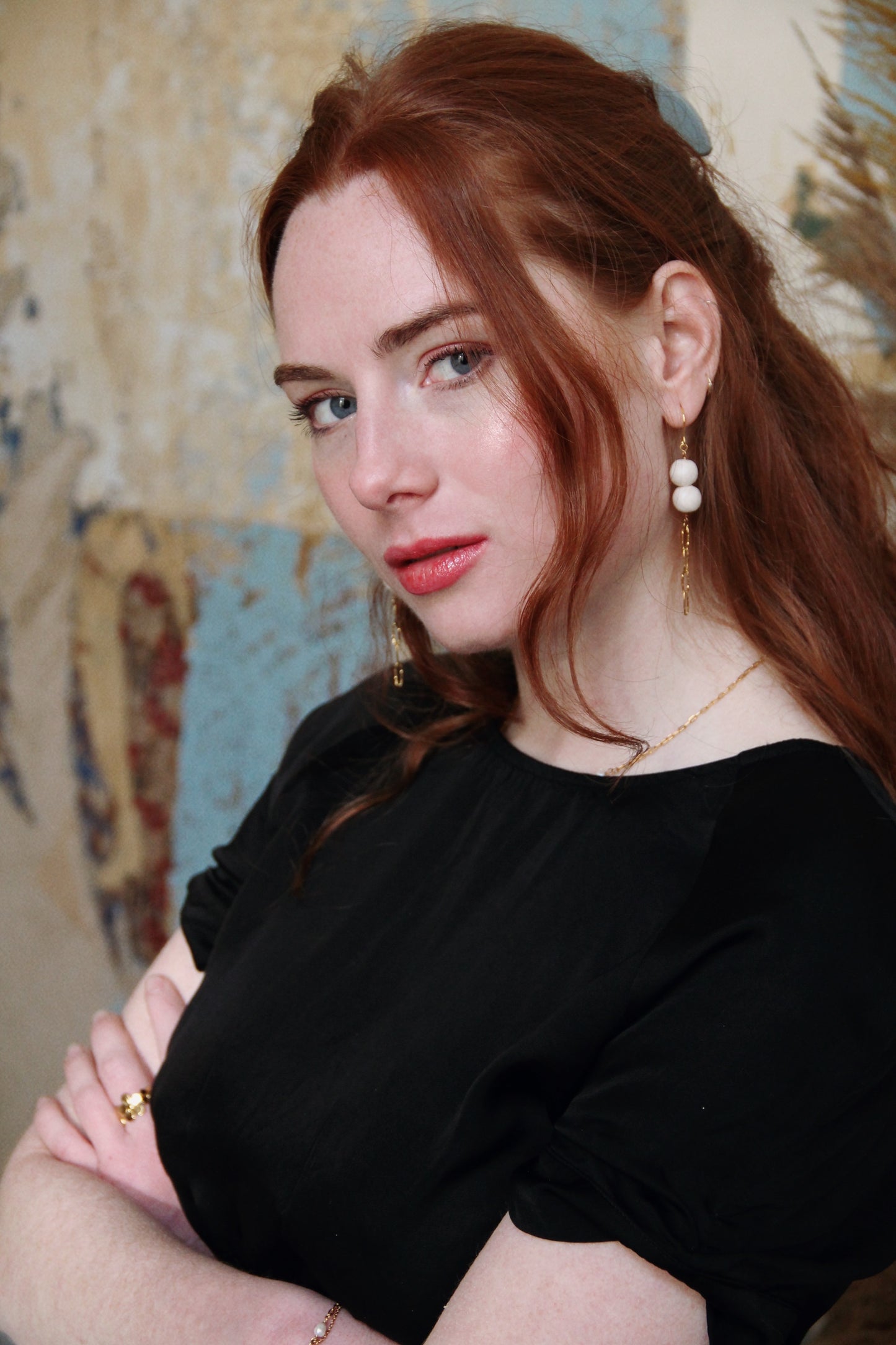 AVA bead earrings