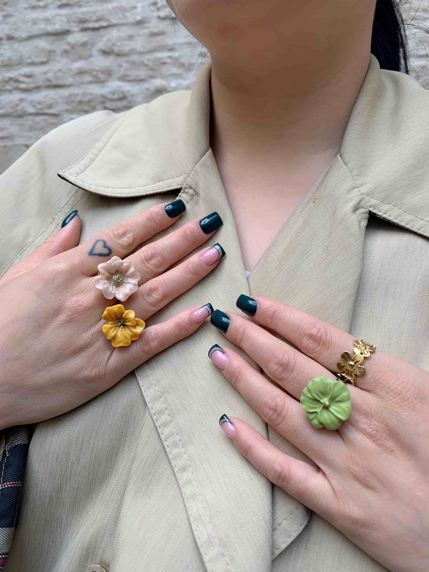 Flower Power ring (adjustable) - Buttercup