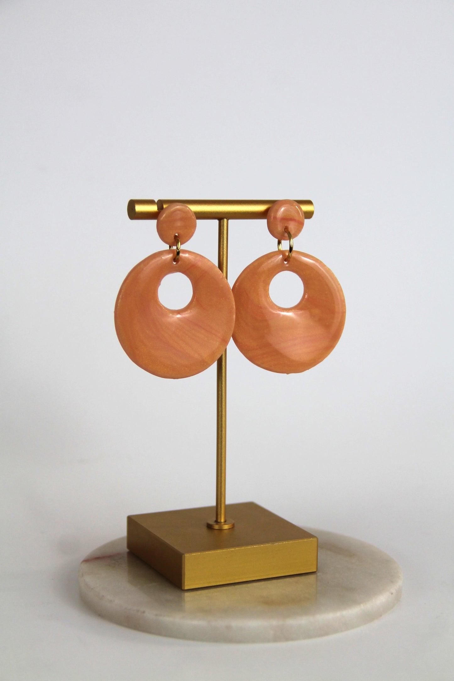 PATTI earrings - Peachy pink