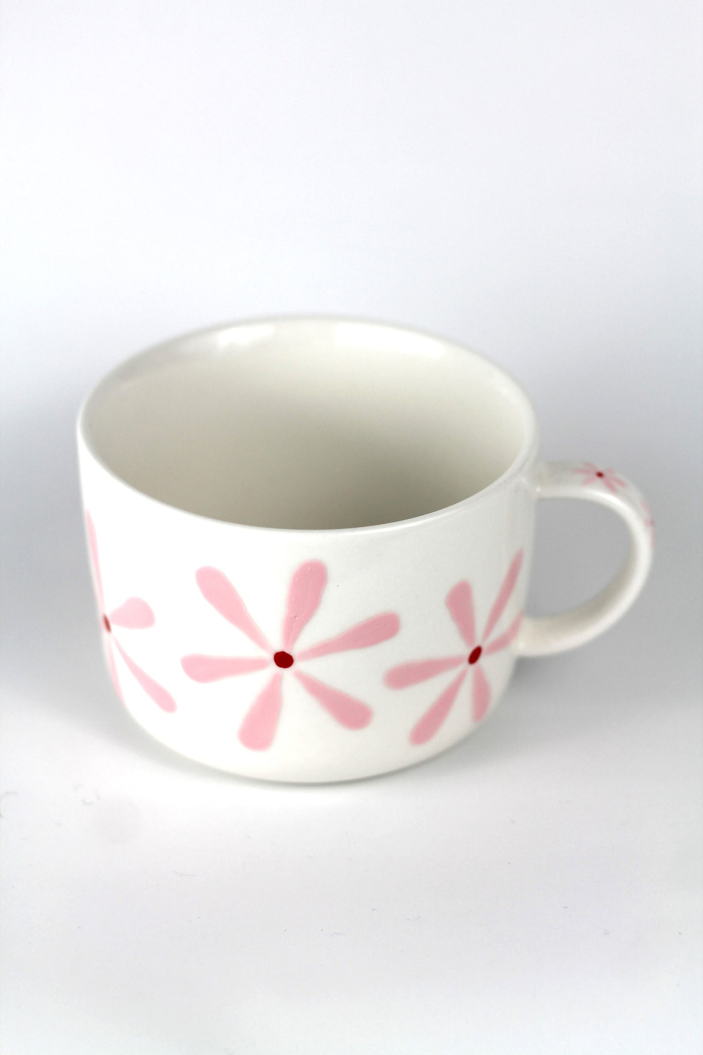 Porcelain FLOWER cappuccino mug