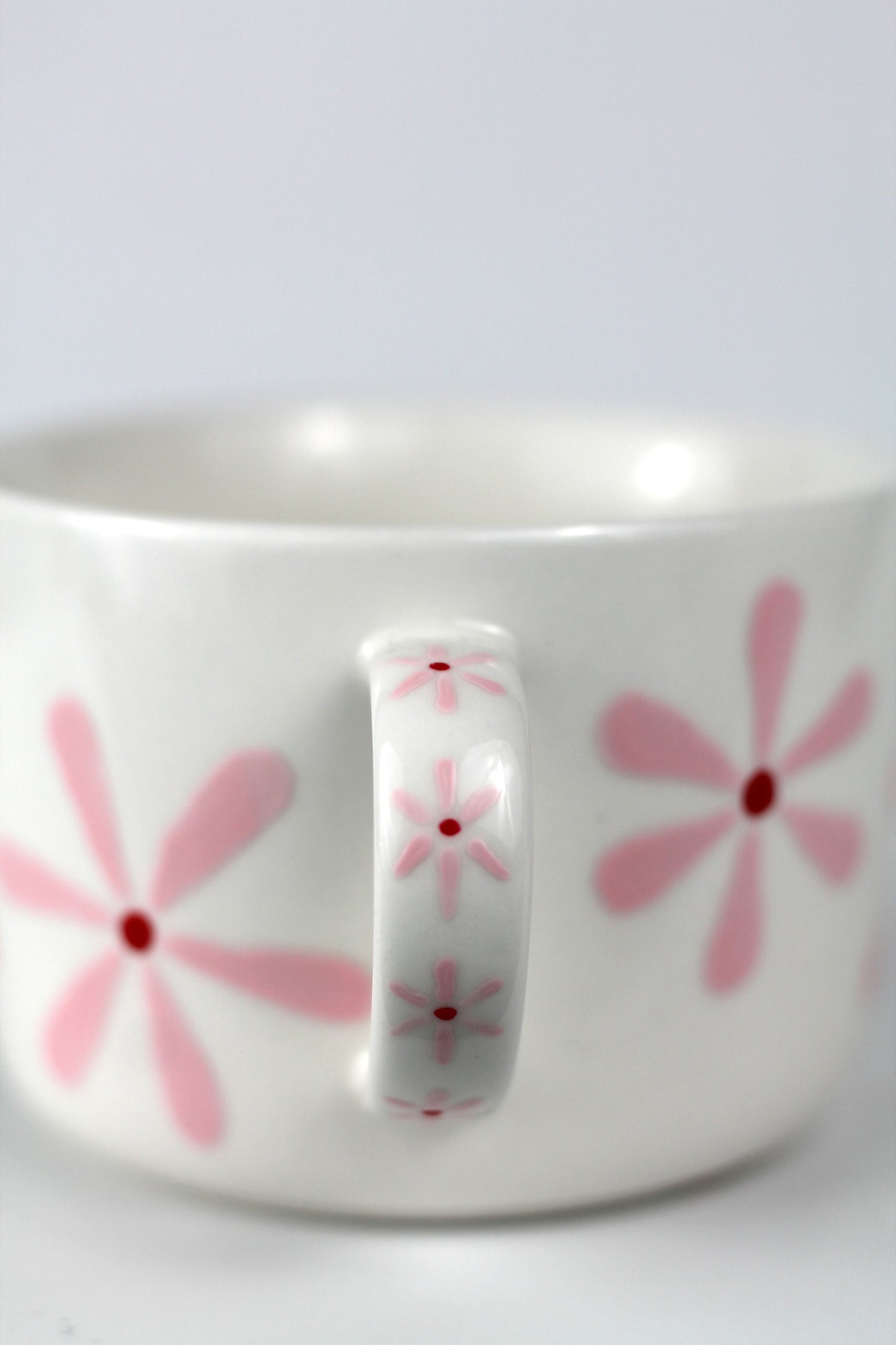 Porcelain FLOWER cappuccino mug