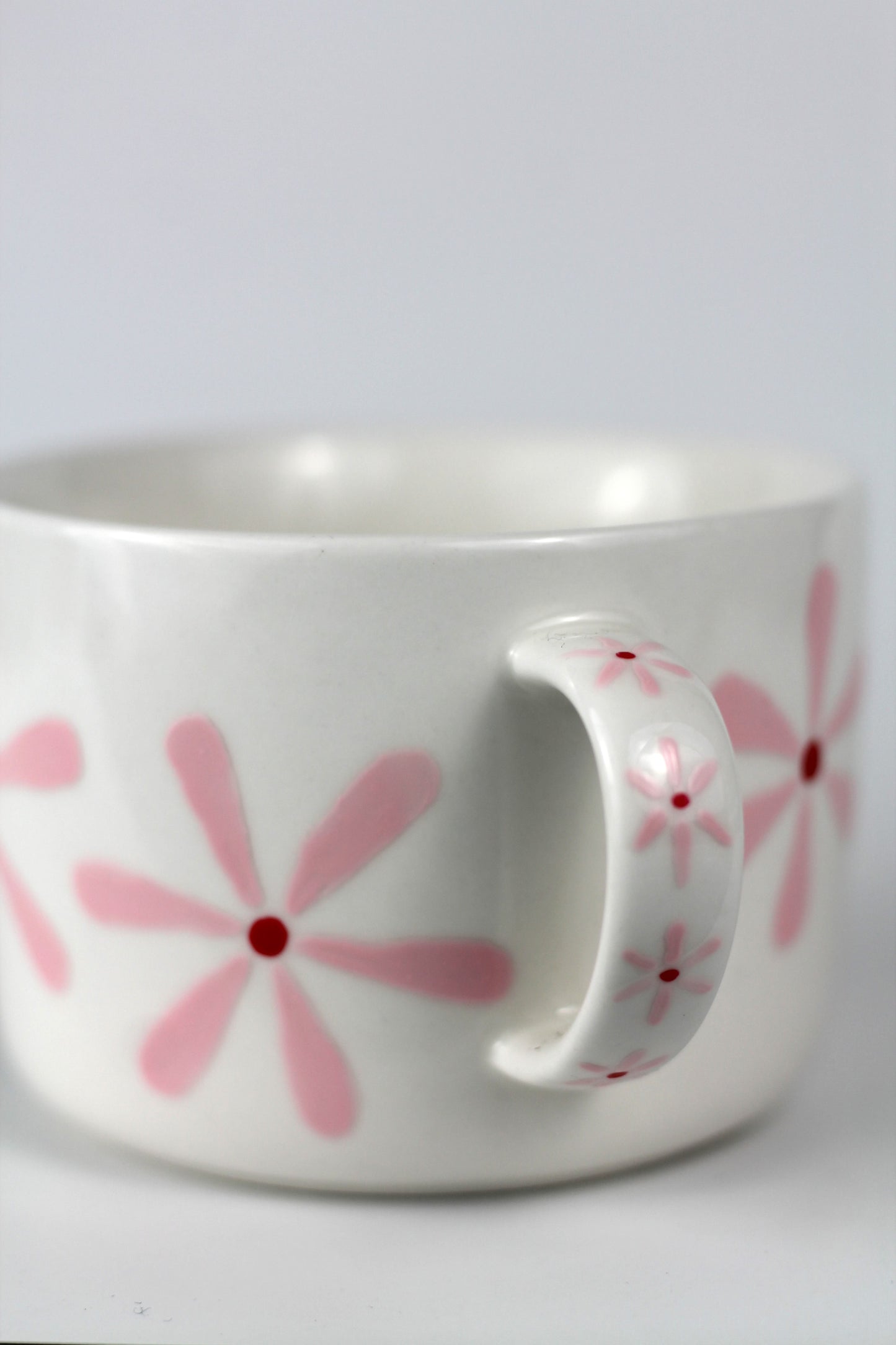 Porcelain FLOWER cappuccino mug