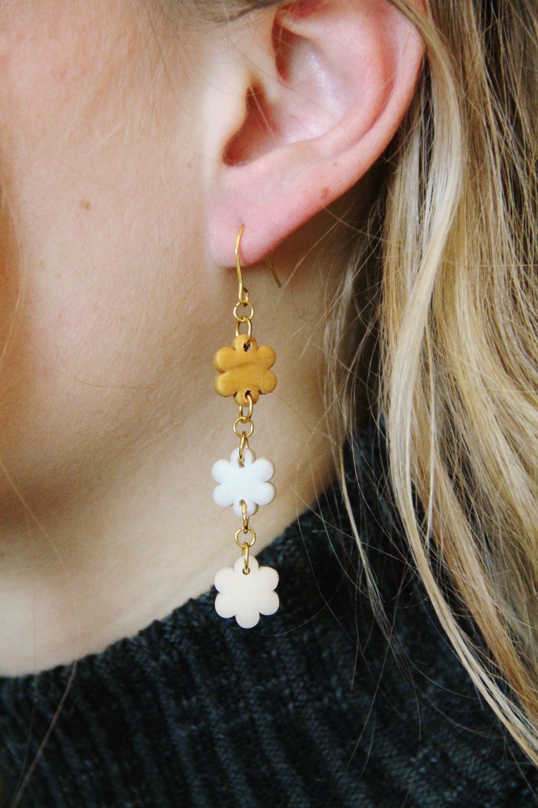 TRIPLE BLOSSOM earrings