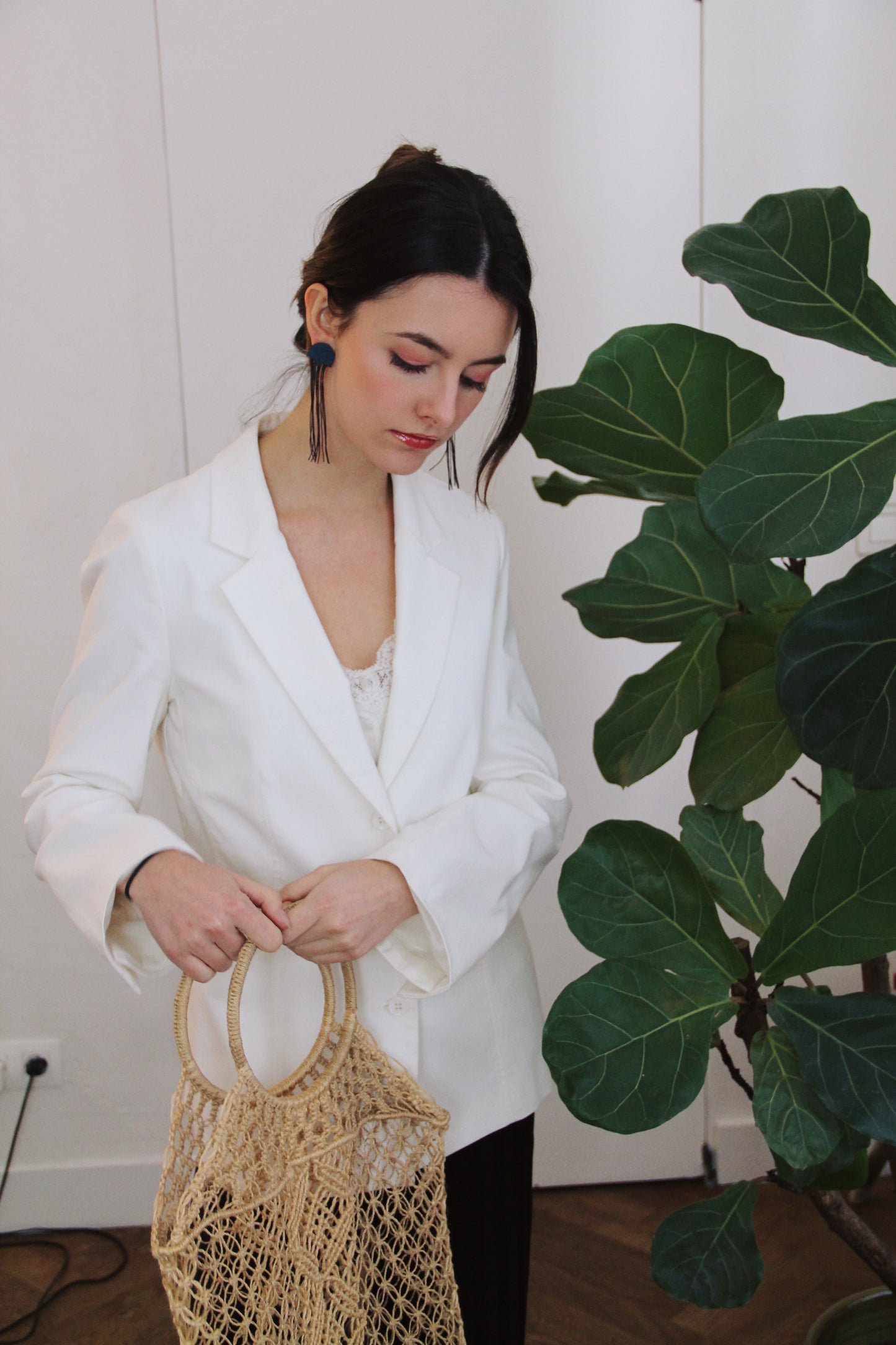 WATERFALL fringe earrings