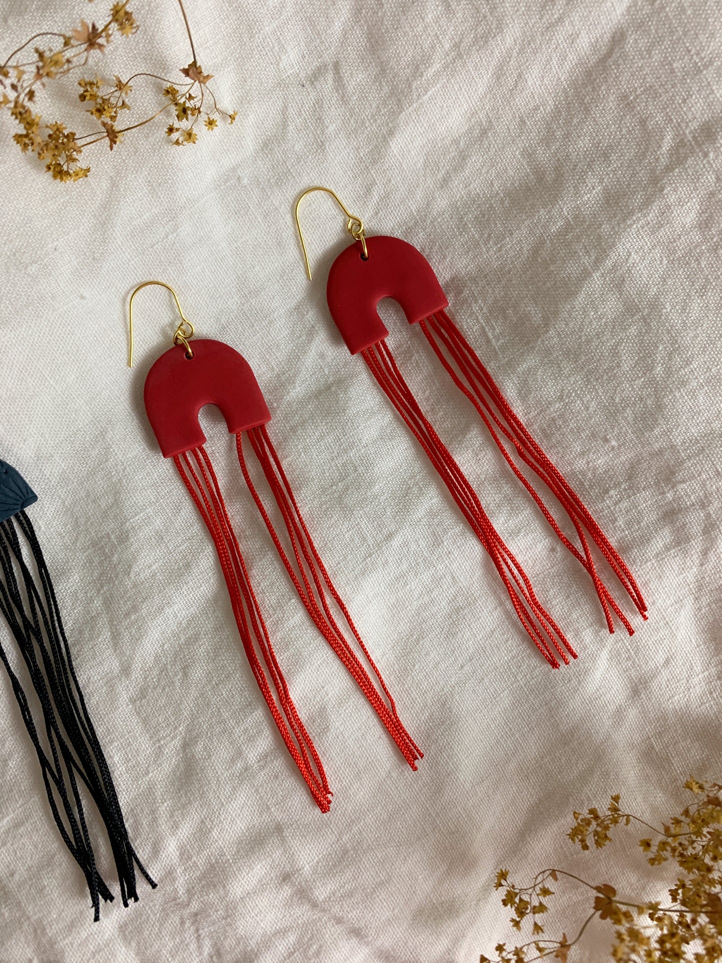 BURLESQUE fringe earrings