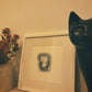 Lino art print - Cat woman