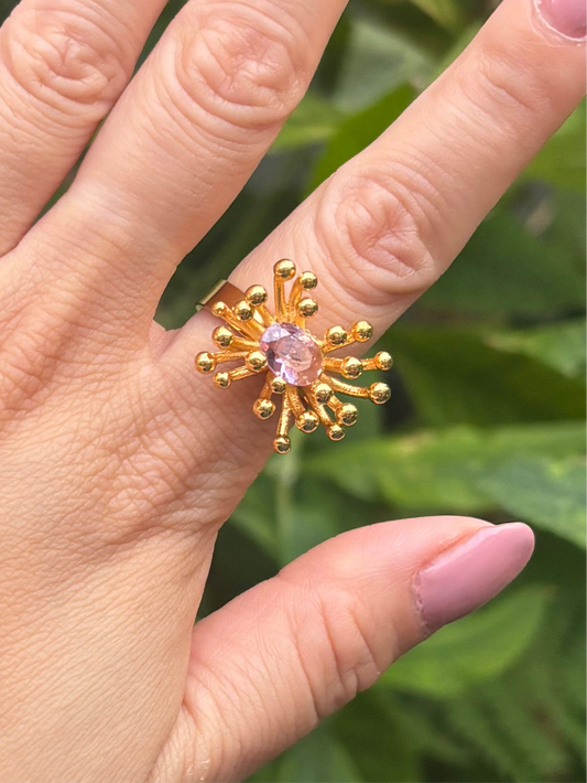 MAYA flower ring (adjustable)