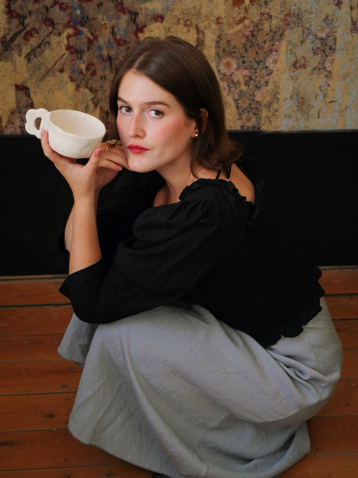 Ceramic HANAKO cappuccino mug