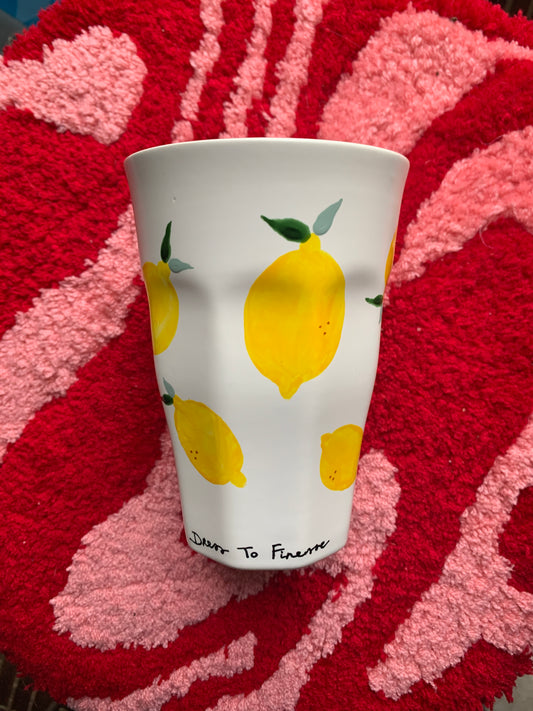 Porcelain FRUITY latte mug
