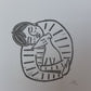Lino art print - Boy with dog