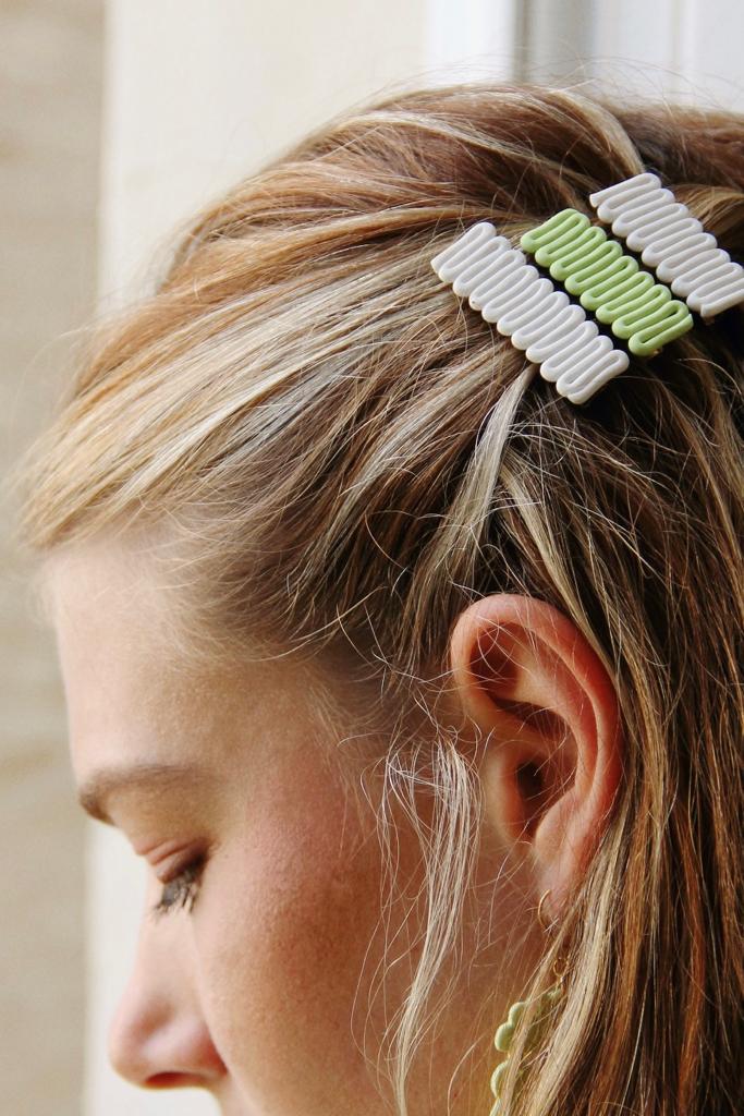 HAN hair clips - Pastel green