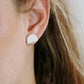 JANA stud earrings - White terrazzo