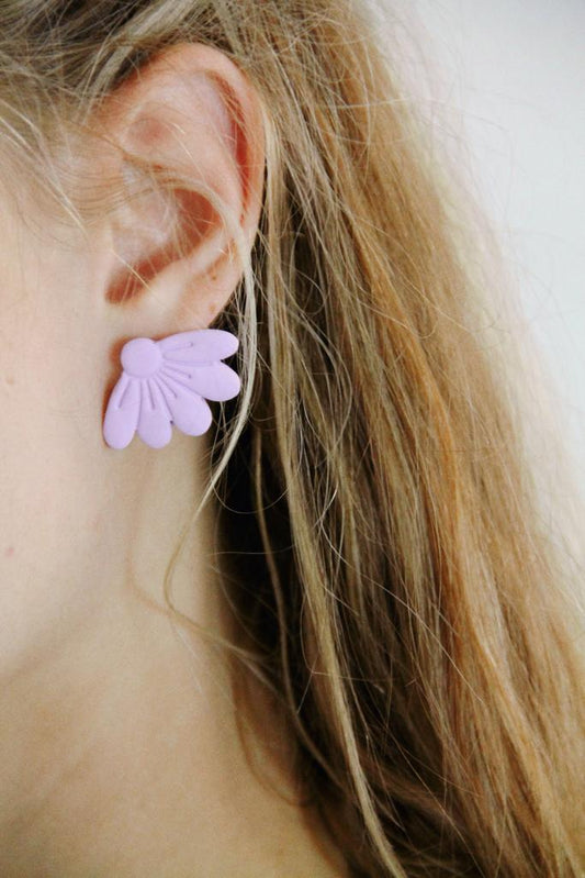 KANITA stud earrings - Pastel purple