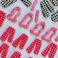 SAAR earrings - Pink & Red