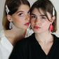 SAAR earrings - Pink & Red