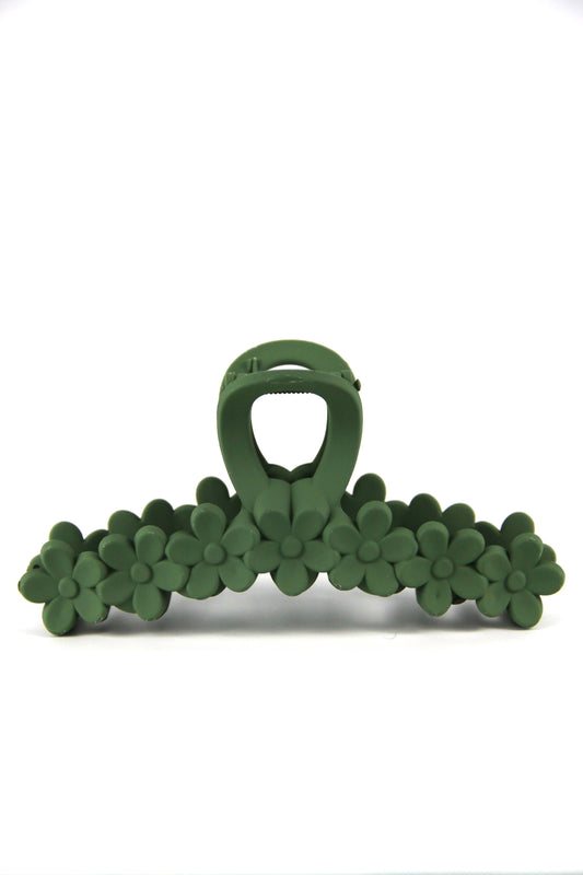 SEPTA flower hair claw - Green