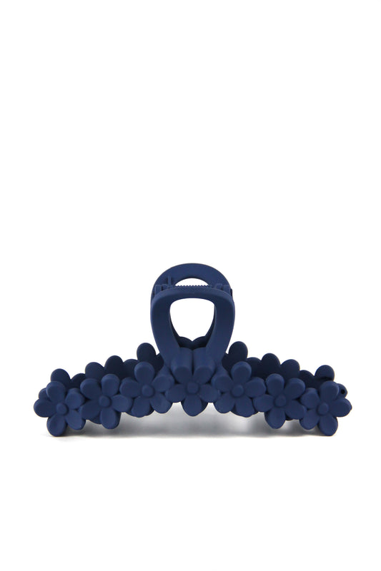 SEPTA flower hair claw - Dark blue