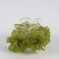 Small FLEUR flower hair claw - Green