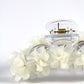 Big FLEUR flower hair claw - White