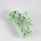 Transparant MIA hair claw - Green