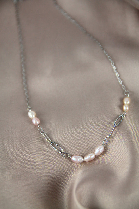 Freshwater pearl FAE necklace - Pink pearls